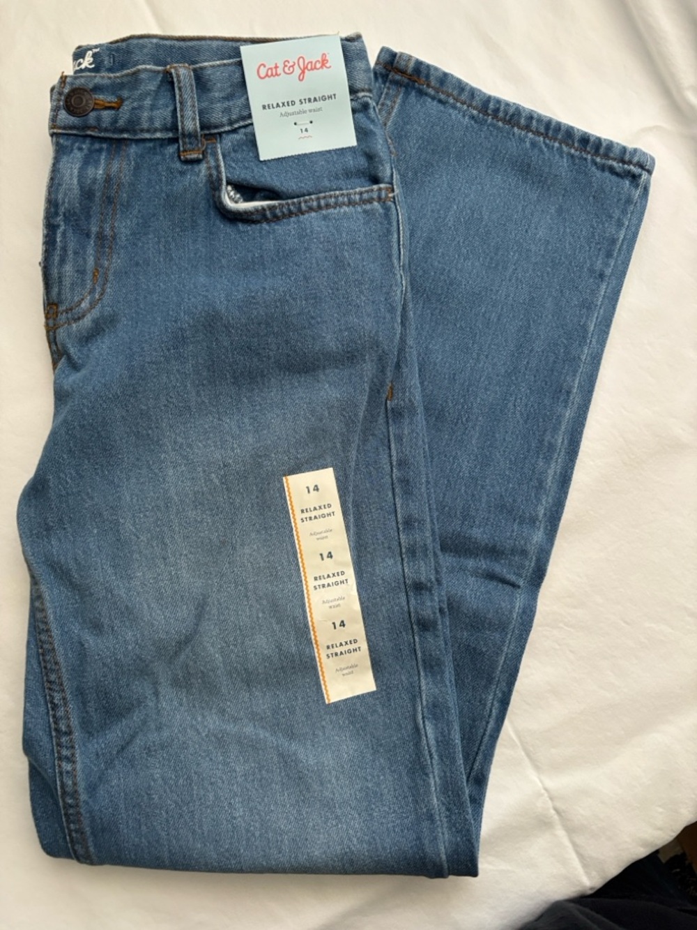 Cat & Jack Relaxed Straight Adjustable Waist Boys 14